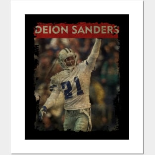 TEXTURE ART-Deion Sanders - RETRO STYLE 3 Posters and Art